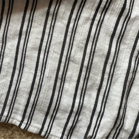 Garage Strapless Romper White/Black Stripes Sz L - Picture 7 of 7